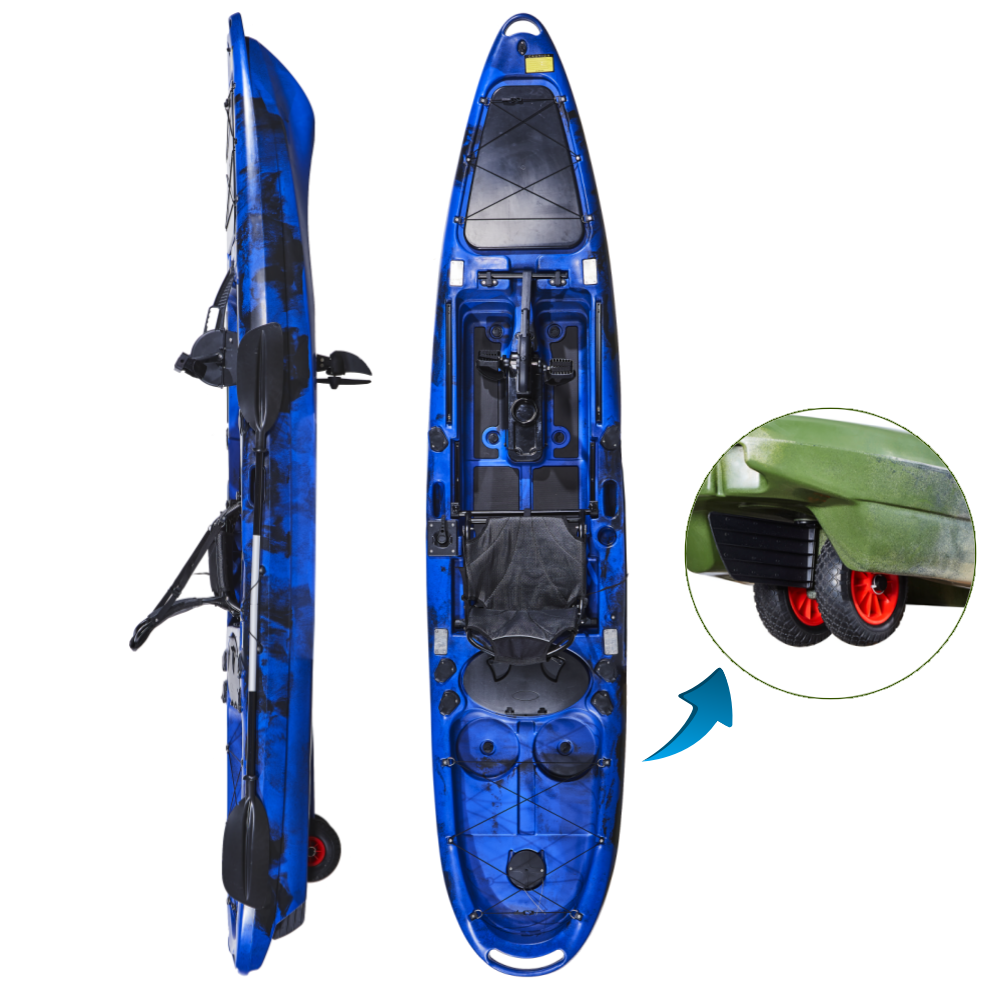 Fishing Kayak Pedal Drive - LSF 13ft One-Person Pedal Drive Fishing
