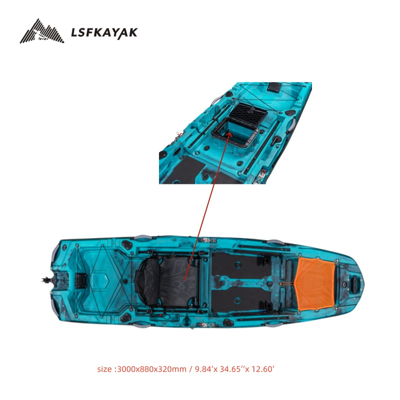 Fishing Kayak Inflatable - 10ft 3M Length Reliable High Performance