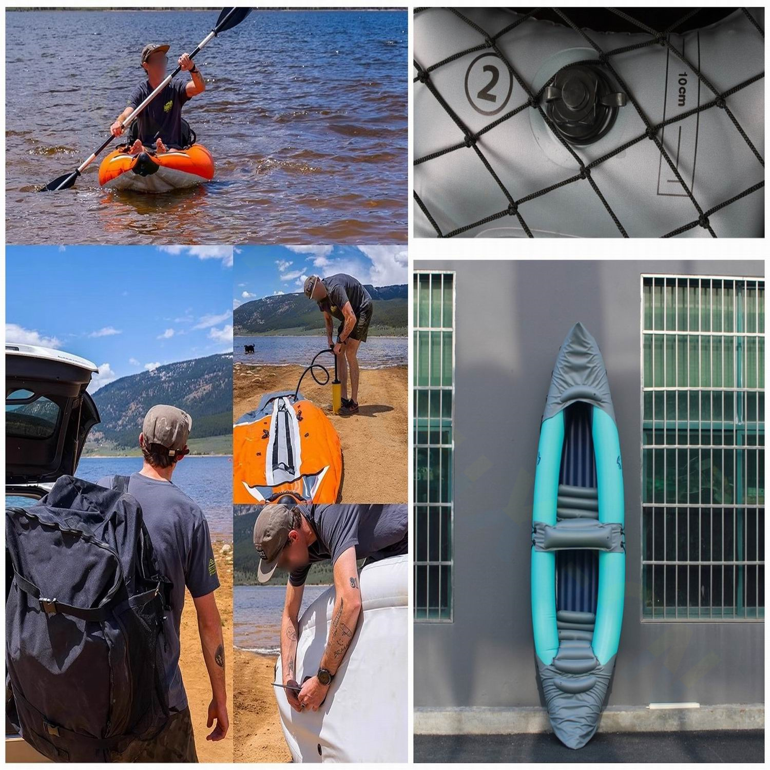 PVC Inflatable Kayak Canoe 1 P - Fishing Kayak Inflatable recensie en prijs