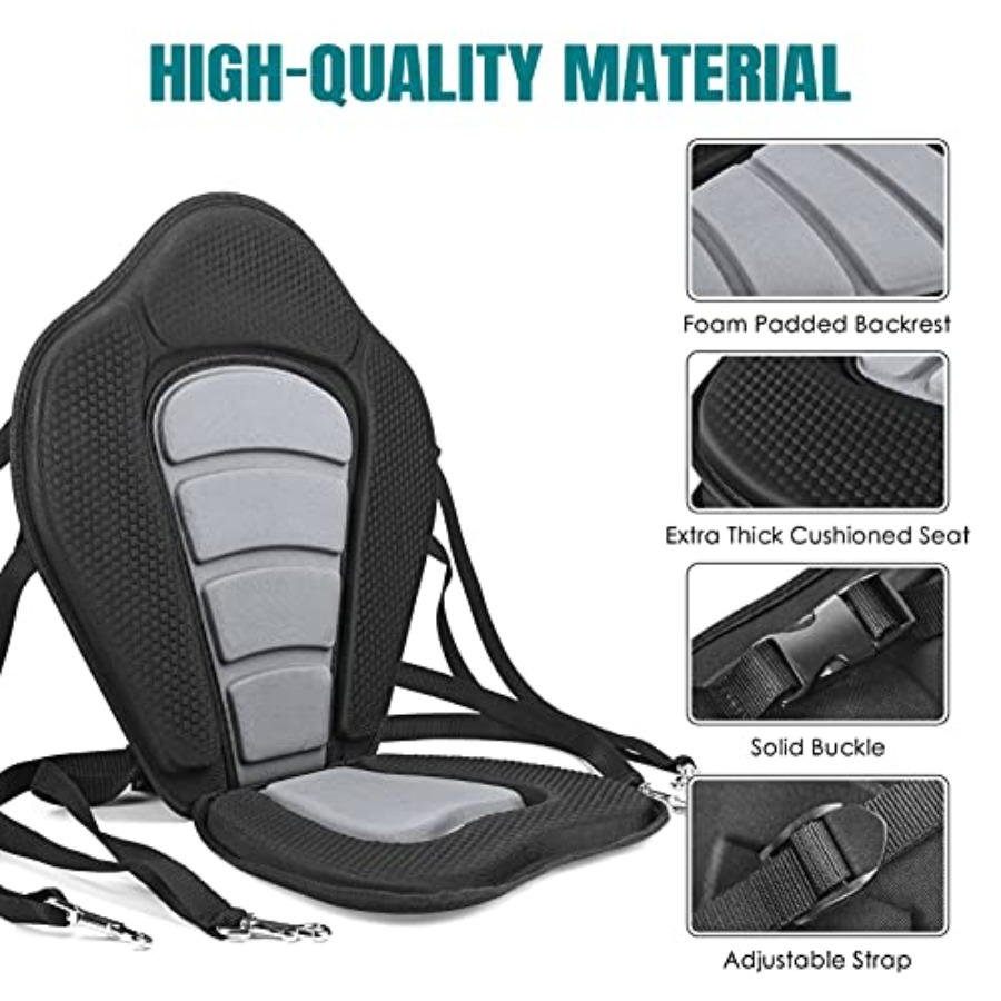 Deluxe Padded Kayak Seat with  - Fishing Kayak Storage Bag recensie en prijs