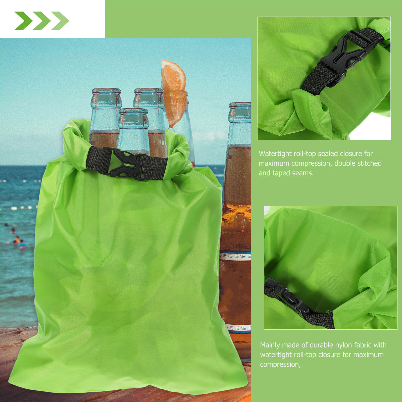 3Pcs Outdoor Waterproof Dry Ba - Fishing Kayak Storage Bag recensie en prijs