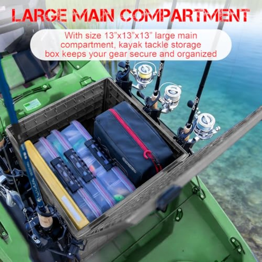 Kayak Fishing Crate with 4 Rod - Fishing Kayak Crate recensie en prijs