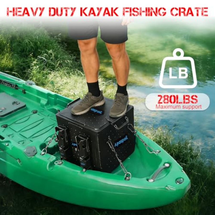 Kayak Fishing Crate with 4 Rod - Fishing Kayak Crate recensie en prijs