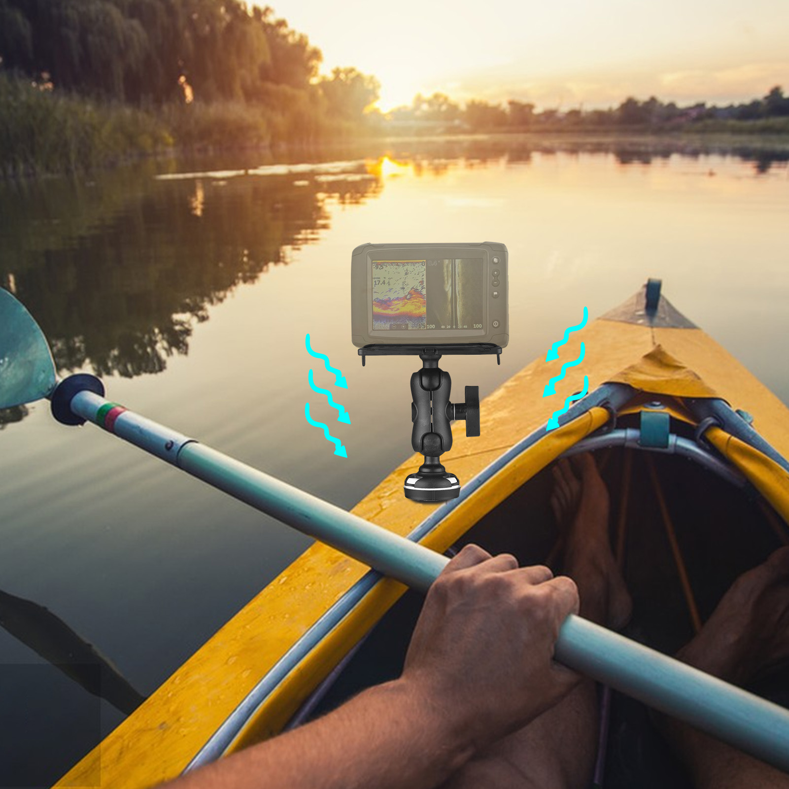 Fish Finder Mount with Rectang - Fishing Kayak Fish Finder Mount recensie en prijs